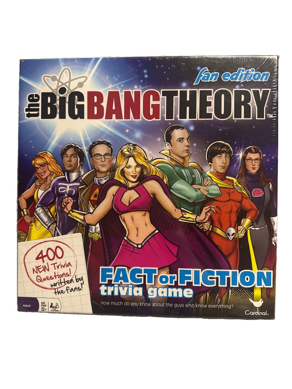 The Big Bang Theory Fact or Fiction Trivia Board Game Fan Edition New Sealed